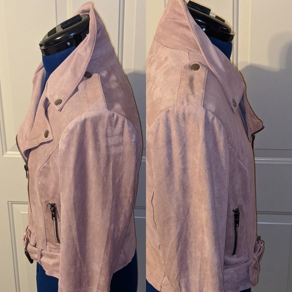 BB Dakota Moto Jacket Faux Suede - Picture 2 of 8